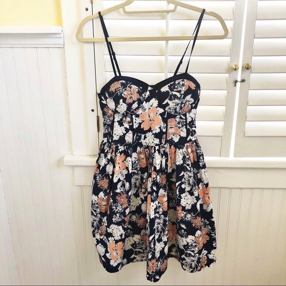 Band of Gypsies Navy Blush Bustier Sundress Small - Picture 1 of 7
